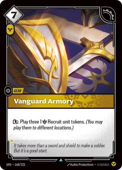 Vanguard Armory - Spiritforged Riftbound Trading Card