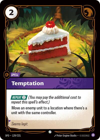 Temptation - Spiritforged Riftbound Trading Card
