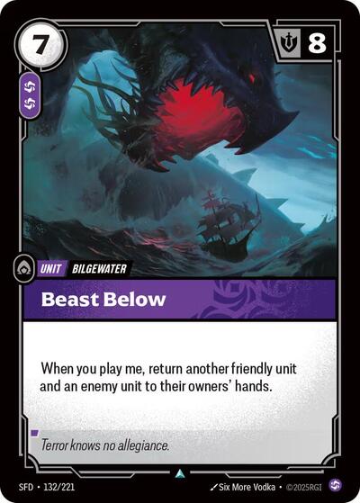 Beast Below (Foil) - Spiritforged Riftbound Trading Card