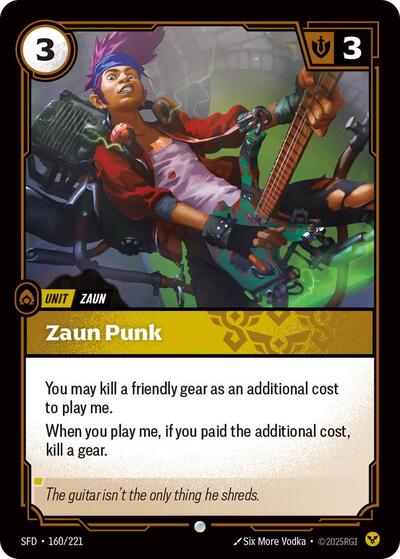 Zaun Punk - Spiritforged Riftbound Trading Card