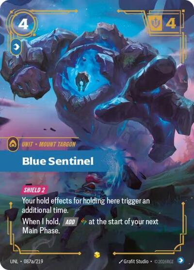 Blue Sentinel (Alternate Art) - Unleashed Riftbound Trading Card