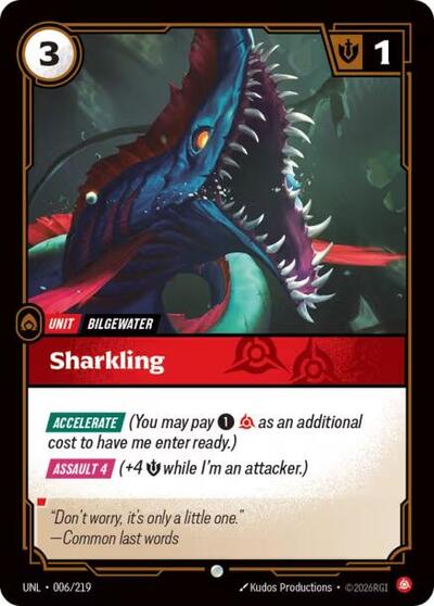 Sharkling – 006/219 Unleashed Riftbound Trading Card