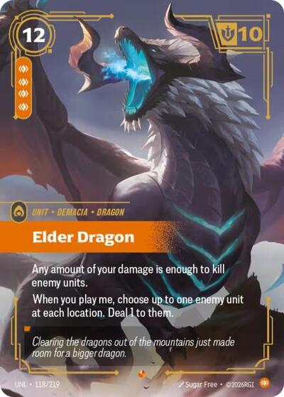 Elder Dragon - Unleashed Riftbound Trading Card