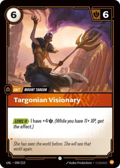 Targonian Visionary – 098/219 Unleashed Riftbound Trading Card