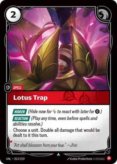 Lotus Trap - Unleashed Riftbound Trading Card