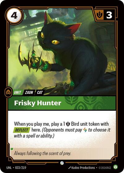 Frisky Hunter - Unleashed Riftbound Trading Card