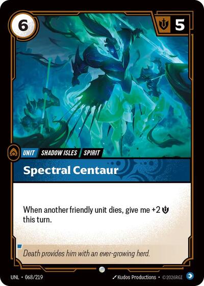 Spectral Centaur – 068/219 Unleashed Riftbound Trading Card