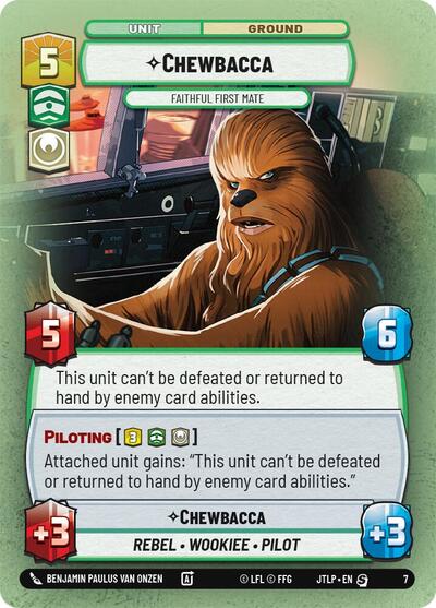 Chewbacca - Faithful First Mate - Jump to Lightspeed - Weekly Play Promos Star Wars Unlimited Trading Card