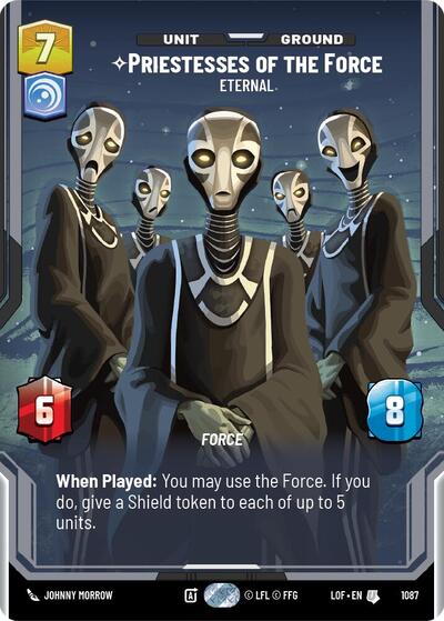Priestesses of the Force - Eternal (Prestige Foil) - Legends of the Force Star Wars Unlimited Trading Card