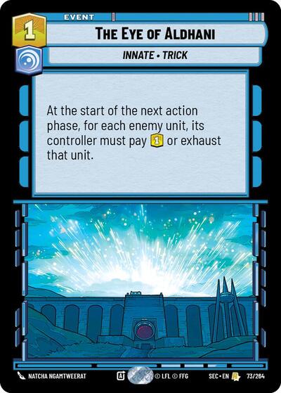 The Eye of Aldhani - Secrets of Power Star Wars Unlimited Trading Card