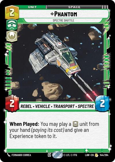 Phantom - Spectre Shuttle - A Lawless Time Star Wars Unlimited Trading Card