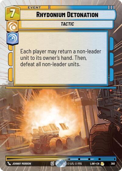 Rhydonium Detonation (Hyperspace) - A Lawless Time Star Wars Unlimited Trading Card
